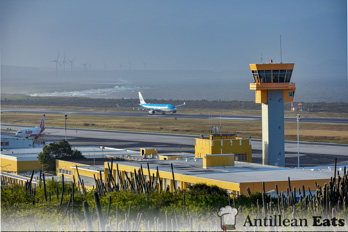 KLM Airbus A330 - taking off from Curacao