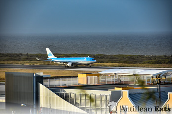 KLM Airbus A330 - taking off from Curacao