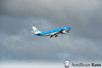 KLM Airbus A330 - taking off from Curacao