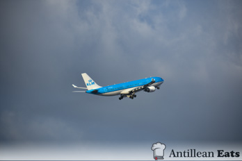 KLM Airbus A330 - taking off from Curacao