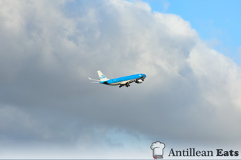 KLM Airbus A330 - taking off from Curacao