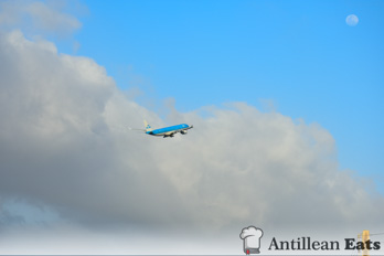 KLM Airbus A330 - taking off from Curacao