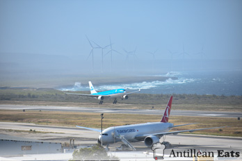 KLM Airbus A330 - approaching Curacao Airport