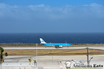 KLM Airbus A330 - taxiing at Curacao Airport