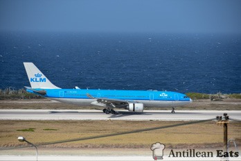 KLM Airbus A330 - taxiing at Curacao Airport