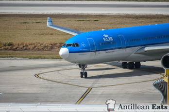 KLM Airbus A330 - taxiing at Curacao Airport