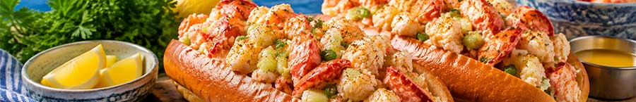 Lobster and Shrimp Salad with Lobster Rolls